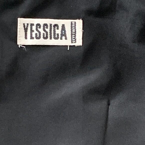 Free People Yessica Black Chiffon Maxi Dress Back Slit Spaghetti Strap Sz 8 #6E - Picture 8 of 12